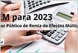 IPREM 2023 Indicador Público de Renta de Efectos Múltiple